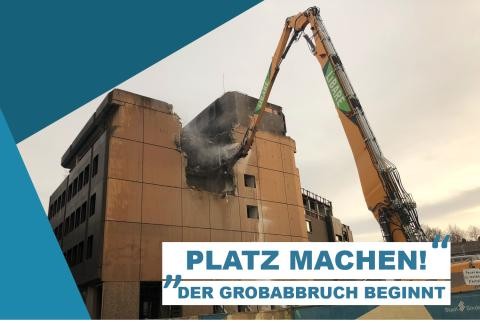 Der Grobabbruch beginnt
